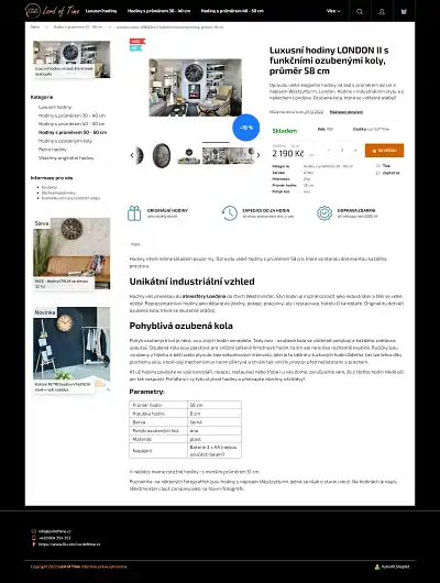 Tvorba e-shopu - ukázka poslední práce