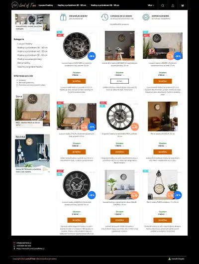 Tvorba e-shopu - ukázka poslední práce